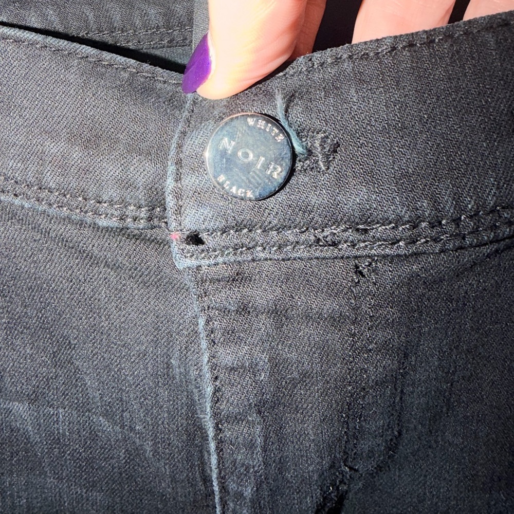 Vintage White House Black Market Jeans NOIR Size 12 - Picture 6 of 8